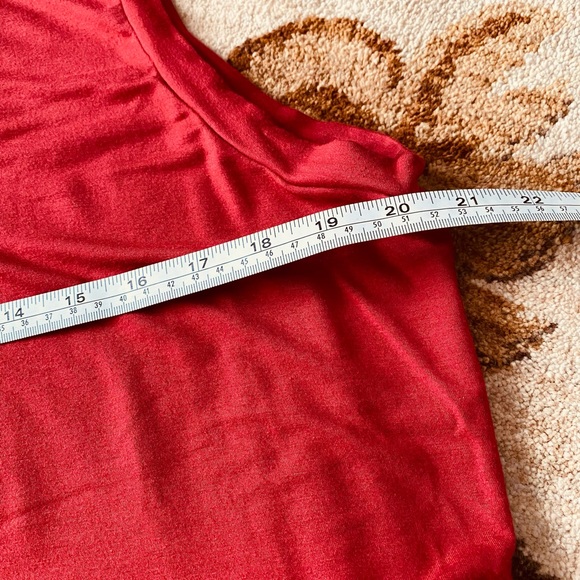 NWOT - New Rust Colored V-Neck Size 2x Babydoll Sleeveless Tank But Fits Like 1x - Picture 3 of 3